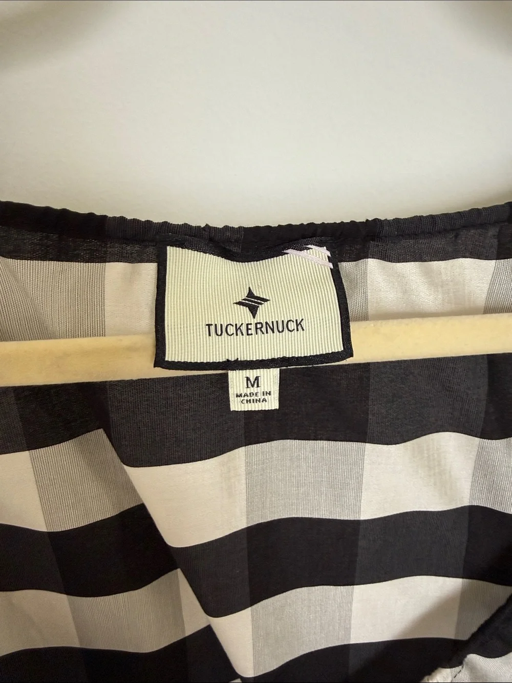 Tuckernuck Midnight Check Claudine Mini Caftan - Picture 3 of 8